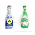 eco friendly beer bottle shape luxury squeaky plush